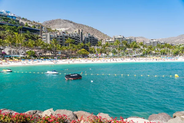 Praia Anfi Ilha Gran Canaria Espanha — Fotografia de Stock