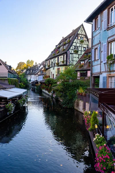 Beautiful View Historic Town Colmar Also Known Little Venice Boat — Stock Photo, Image