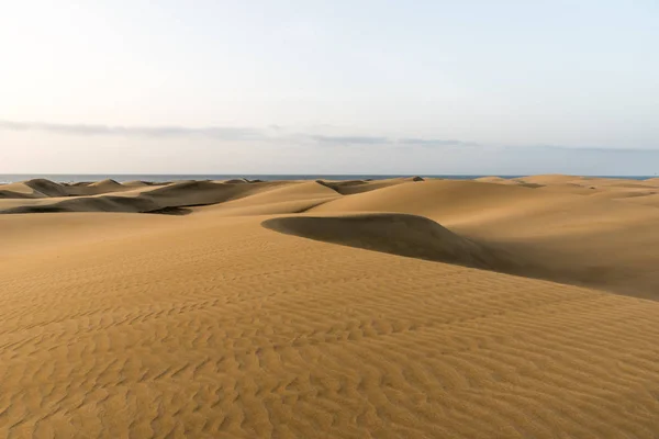 Desert Sand Dunes Gran Canaria Spain — Stock Photo, Image