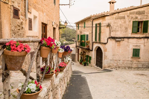 Valldemossa Старая Горная Деревня Красивом Ландшафтном Пейзаже Майорки Испания — стоковое фото