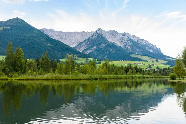 Lago Walchsee Día Verano Austria Tirol — Foto de Stock