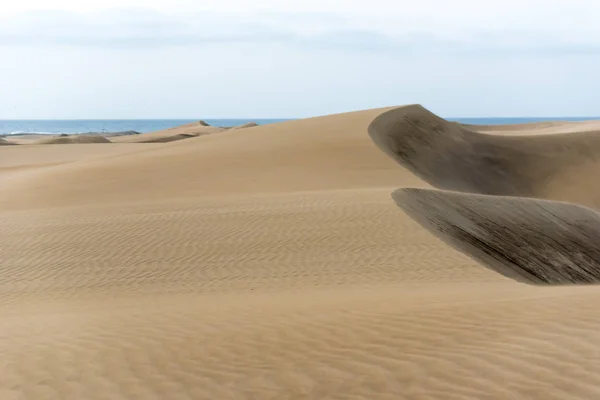 Deserto Con Dune Sabbia Gran Canaria Spagna — Foto Stock