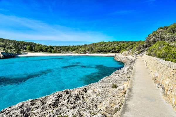 Bella Spiaggia Cala Amarador Mondrago Parco Naturale Maiorca Spagna Isole — Foto Stock