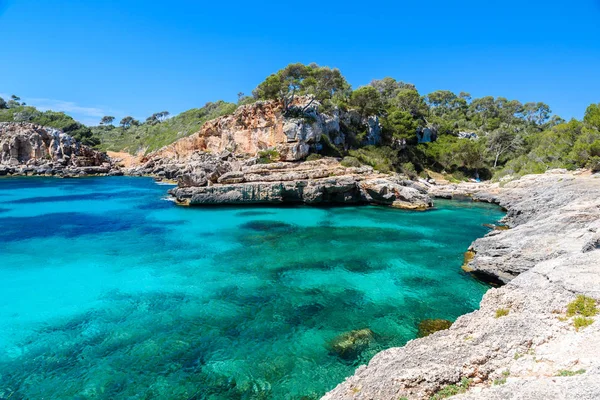 Calo Des Moro Gyönyörű Öbölben Mallorca Spanyolország — Stock Fotó
