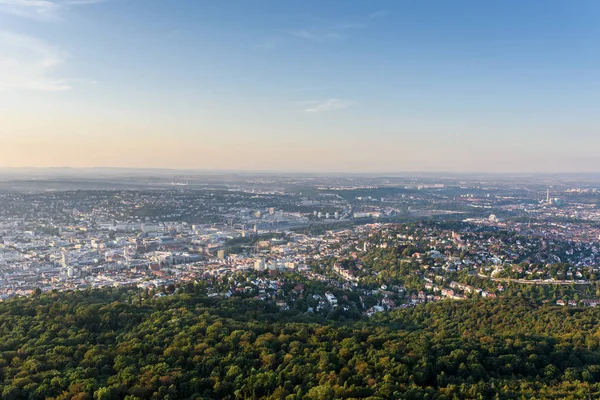 Almanya Yaz Aylarında Güzel Manzara Stuttgart Şehir Için Görüntüleyin — Stok fotoğraf
