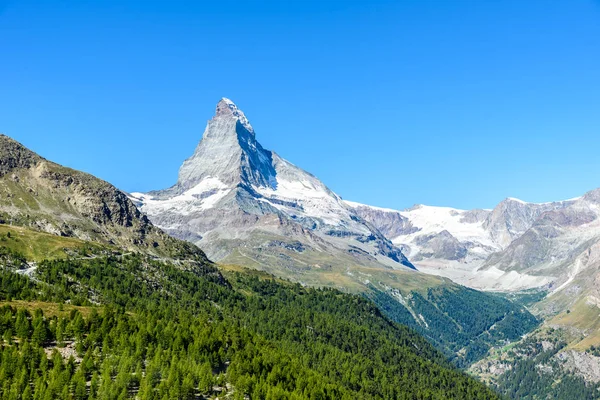 Matterhorn Piękny Krajobraz Zermatt Szwajcaria — Zdjęcie stockowe