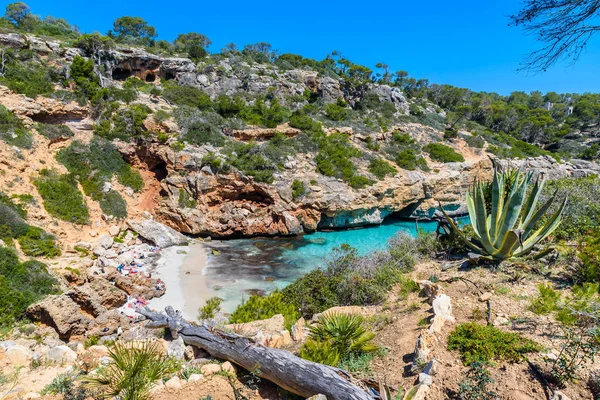 Calo Des Moro Bela Baía Maiorca Espanha — Fotografia de Stock