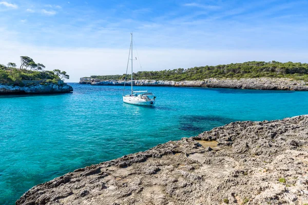 Mooie Strand Van Cala Amarador Mondrago Natuurpark Mallorca Balearen Middellandse — Stockfoto