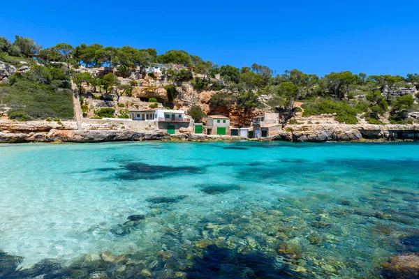 Cala Llombards Όμορφη Παραλία Στον Κόλπο Της Μαγιόρκα Ισπανία — Φωτογραφία Αρχείου