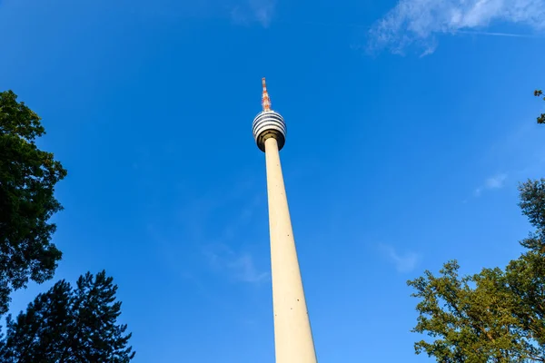 Televizní Věž Stuttgart Německo První Televizní Věž Světě — Stock fotografie