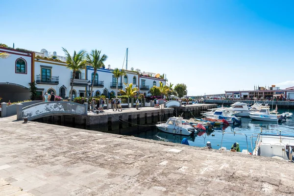 Hermosa Ciudad Puerto Mogan Gran Canaria España — Foto de Stock