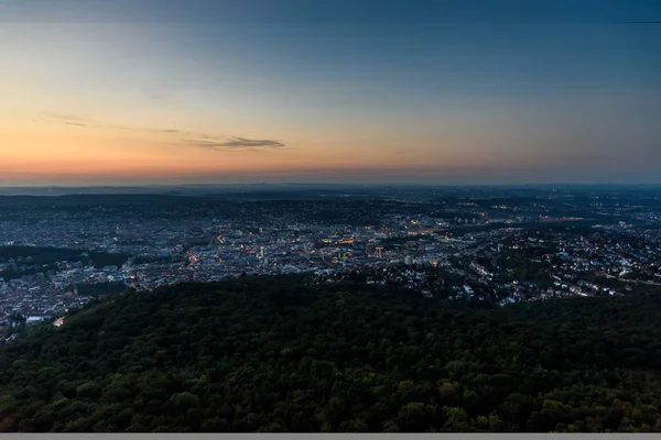 Stuttgart City Night Summer Travel Destinations Germany — Stock Photo, Image