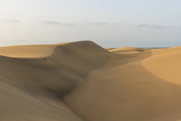 Deserto Com Dunas Areia Gran Canaria Espanha — Fotografia de Stock