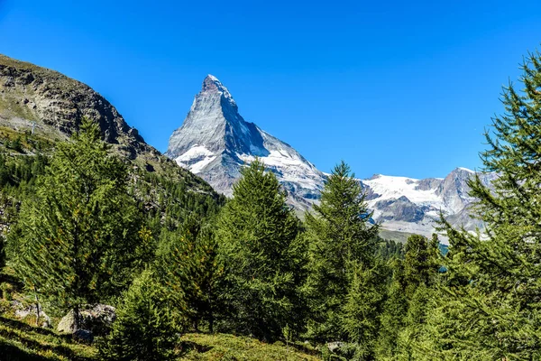 Matterhorn Krásná Krajina Zermatt Švýcarsko — Stock fotografie