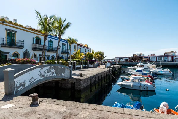 Hermosa Ciudad Puerto Mogan Gran Canaria España — Foto de Stock