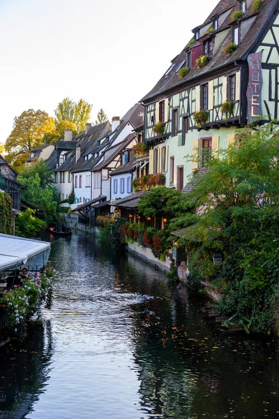 Beautiful View Historic Town Colmar Also Known Little Venice Boat — Stock Photo, Image