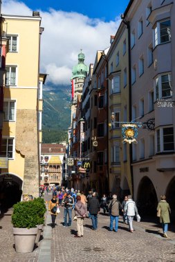 Innsbruck, Avusturya şehir merkezinde güzel manzara