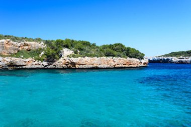 Cala Sa Nau - Mallorca, İspanya 'da güzel bir koy ve plaj - Avrupa