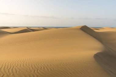 Çöl kumulları Gran Canaria, İspanya ile