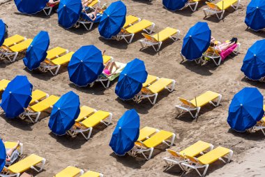 Plaj Playa del Ingles, Gran Canaria - İspanya