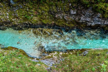 Leutaschklamm - Almanya Alpleri'nde Nehri ile vahşi gorge