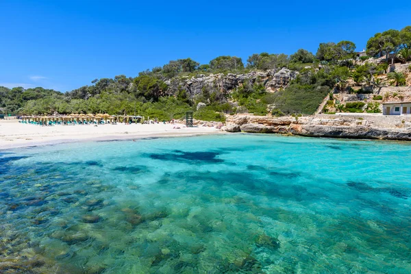 Cala Llombards Όμορφη Παραλία Στον Κόλπο Της Μαγιόρκα Ισπανία — Φωτογραφία Αρχείου