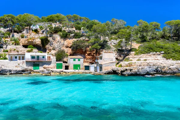 Cala Llombards Όμορφη Παραλία Στον Κόλπο Της Μαγιόρκα Ισπανία — Φωτογραφία Αρχείου