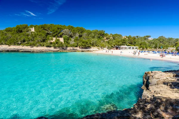 Gyönyörű Tengerparti Cala Amarador Mondrago Spanyolország Mallorca Baleári Szigetek Földközi — Stock Fotó