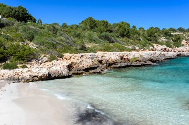 Cala Sa Nau - Mallorca, İspanya 'da güzel bir koy ve plaj - Avrupa