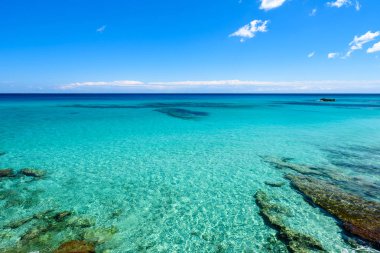 Beach Cala Moll City Cala Rajada - güzel sahili, Mallorca, İspanya - Europe
