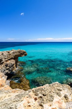 Cala Rajada - güzel sahil Mallorca, İspanya