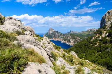 Cap de formentor - güzel sahil Majlorca, İspanya - Europe