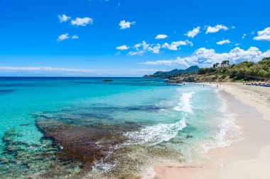 Beach Cala Moll City Cala Rajada - güzel sahili, Mallorca, İspanya - Europe