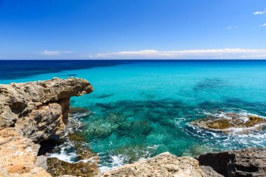 Cala Rajada - güzel sahil Mallorca, İspanya