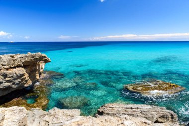 Cala Rajada - güzel sahil Mallorca, İspanya