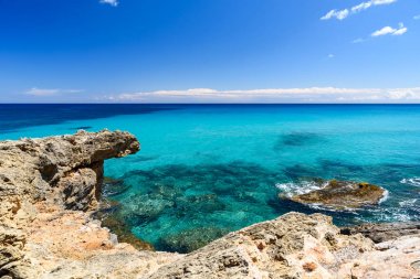 Cala Rajada - güzel sahil Mallorca, İspanya