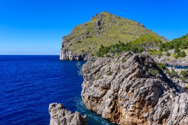 Torrent de Pareis and Port de Sa Calobra - beautiful coast of Mallorca, Spain clipart