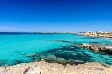 Es Trenc - güzel sahil Mallorca, İspanya plaj