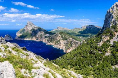 Cap de formentor - güzel sahil Majlorca, İspanya - Europe