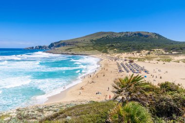 Cala Mesquida - beautiful beach of island Majlorca, Spain clipart