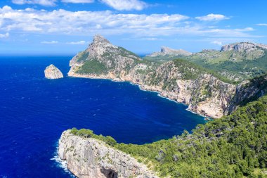 Cap de formentor - güzel sahil Majlorca, İspanya - Europe