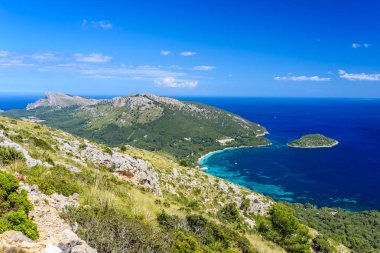Playa de Formentor - Mallorca güzel sahil - İspanya, Europe