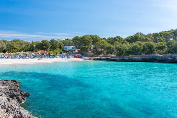 Cala Mondrago Όμορφη Παραλία Και Την Ακτή Της Μαγιόρκα — Φωτογραφία Αρχείου