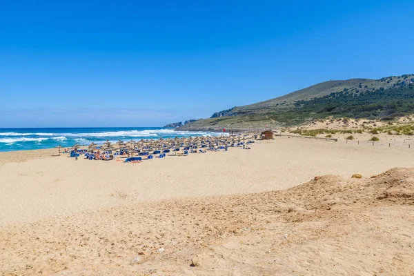 Cala Mesquida - gyönyörű strand a sziget, Mallorca, Spanyolország — Stock Fotó