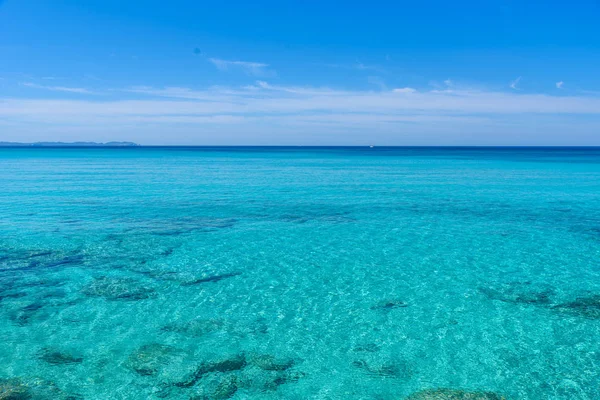 Praia Trenc Bela Costa Maiorca Espanha — Fotografia de Stock