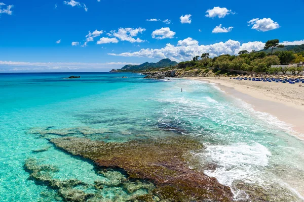 Praia Cala Moll Cidade Cala Rajada Bela Costa Maiorca Espanha — Fotografia de Stock