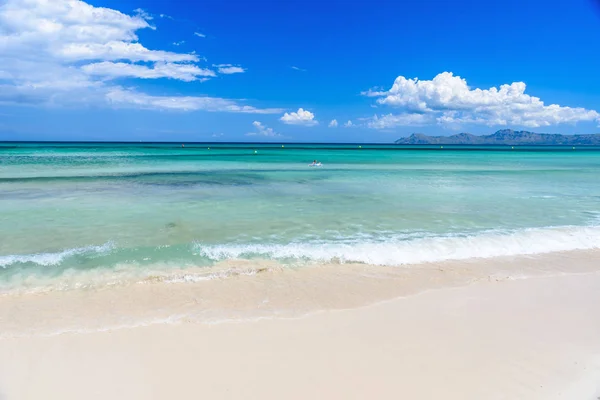 Piren Vid Playa Muro Mallorca Balearerna Spanien — Stockfoto