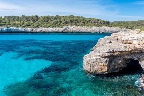 Cala Mondrago Vackra Kusten Mallorca — Stockfoto