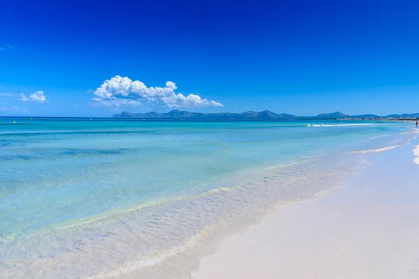 Piren Vid Playa Muro Mallorca Balearerna Spanien — Stockfoto