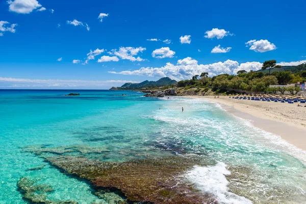 Παραλία Cala Moll Στην Πόλη Cala Rajada Όμορφη Ακτή Της — Φωτογραφία Αρχείου